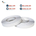 2- Recyclable Easy Peel Off Nonwoven Paper Base Double Sided Coated Hot Melt Glue Wave Zipper Edge Tissue Self Adhesive Tape