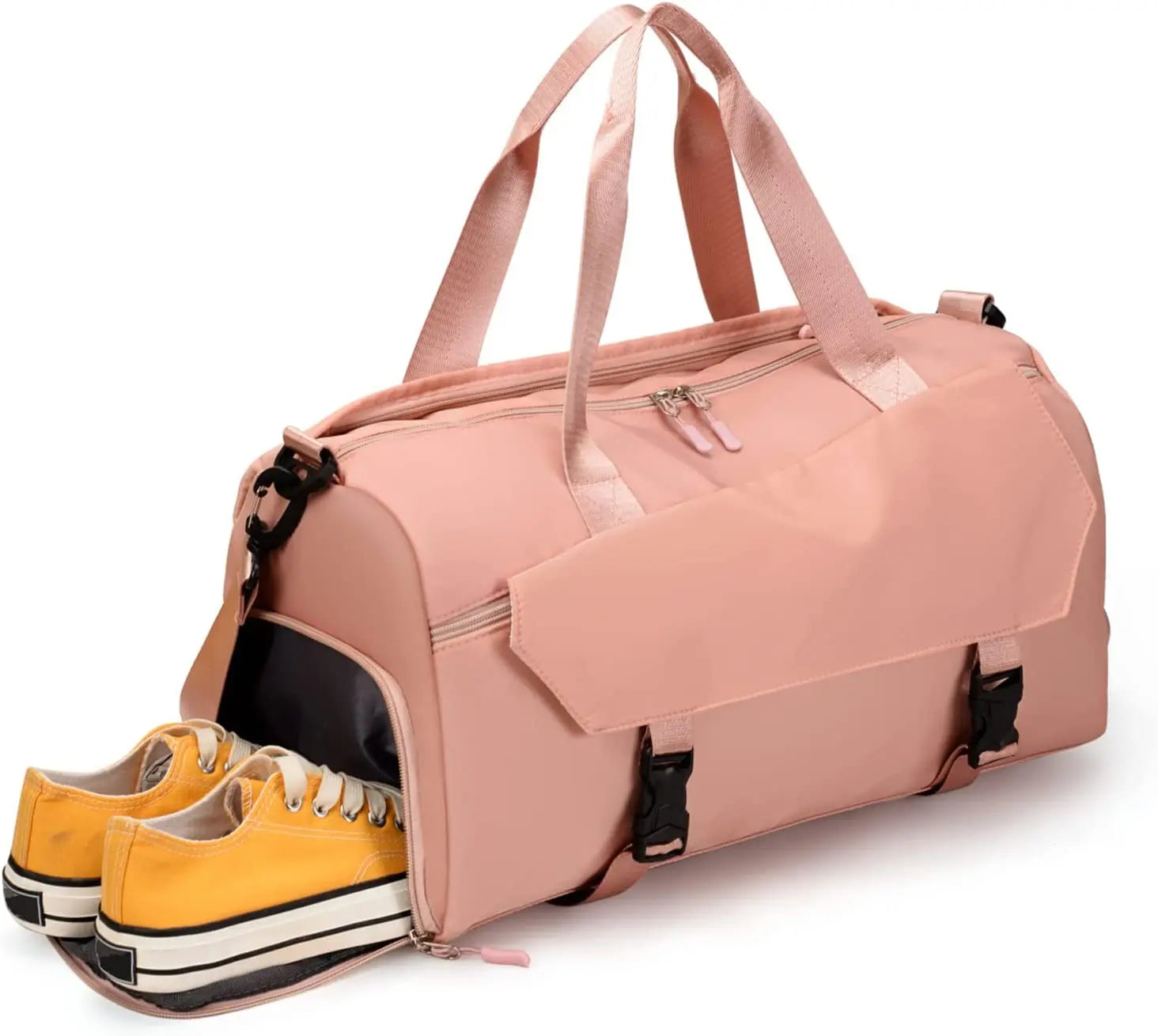 Fashionable Large Capacity Wet Pocket Yoga/Dance/Sports/Fitness Duffel Bag Zipper Lightweight Shoulder Bag for Shoes Storage
