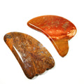 HY Efficient Shipping Mookaite Jasper Facial Scraping Massage Customized New Shape Facial Gua Sha Massager Products