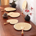 Hand-Cranked Eco-friendly Chinese Retro Style  Fan Portable for Home Decoration or Summer Use