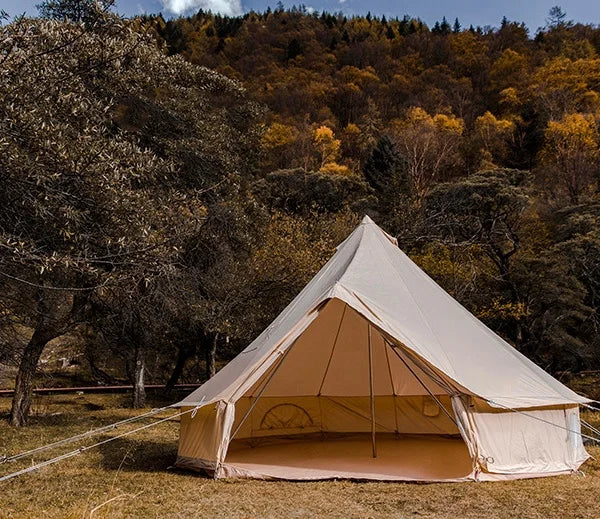 Custom 10-Person Glamping Tent Outdoor Family Camping Yurt with Nylon Walls for Outdoor Adventures