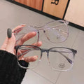 Hot Sale Women Glasses Frames Lens Oversize Fashion Women Eyewear Eyeglasses 2022 Transparent Anti Blue Light Optical Glasses PC