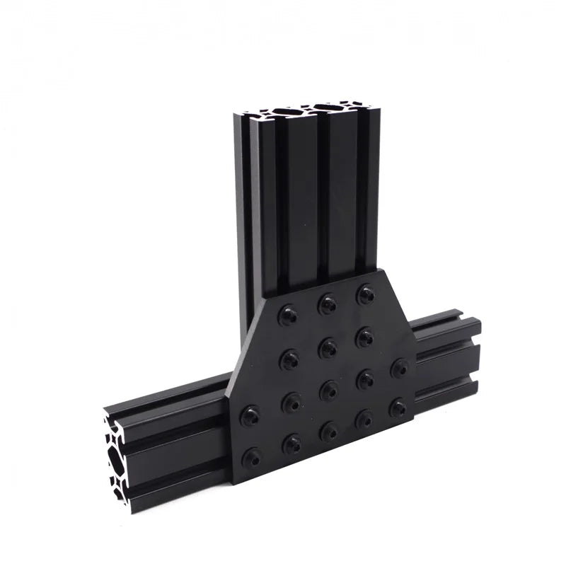 China Manufacturer 6451 Cnc  Rohs Oem Odm 10 Series  16 Hole T Shape Joining Aluminum Plate for Aluminium Profile  10/15 Inches