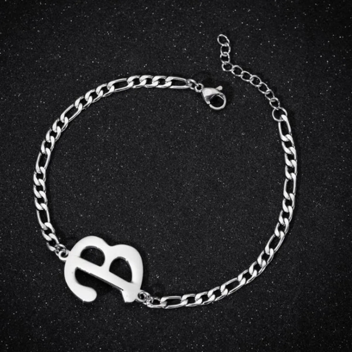 A-Z Initial Letter Stainless Steel Anklets Women Men's Leg Chain Ankle Bracelets Jewellery Gift