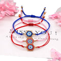 Go2BoHo Handmade Woven Evil Eye Bracelet for Women Red String Thread With Miyuki Seed Beads Pearl Fashionable Colorful Jewelry