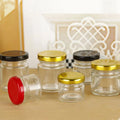 Wholesales Bottle Mini 1 oz 30ml 1.5oz 45ml Round Glass Honey Jar Jam Glass Jar With Screw Top Lid