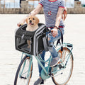 Functional Pet Bicycle Portable Backpack Expandable Soft-Sided Pet Carrier Backpack for Convenient Outdoor Travel