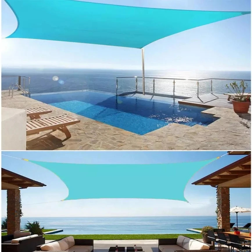 Factory Price 3.6x3.6m Waterproof Square Shade Sail Garden Terrace Canopy Swimming Sun Shade Camping Hiking Yard Sail Awning