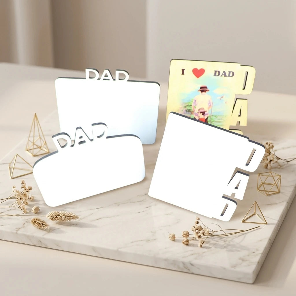 Grad 2026 Eco-Friendly Glossy Wood Sublimation MDF Photo Frame 150x180mm CARB P2 MDFSUB