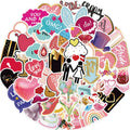 52Pcs Cute Wedding Love StickerKawaii Wedding Element Decals Funimost Waterproof Vinyl Stickers for Water Bottles