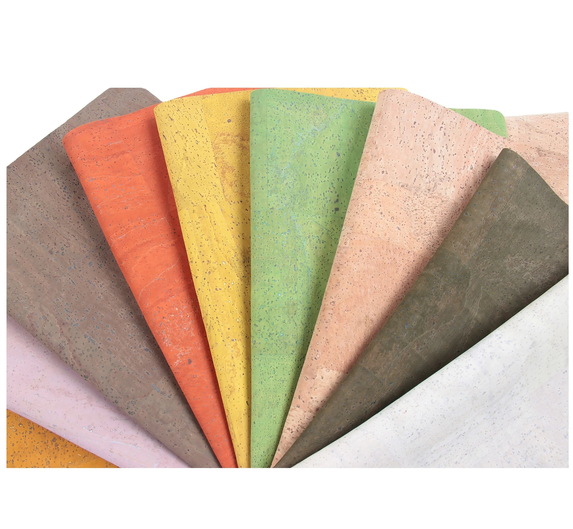 INFOCORK 45x30CM Portugal Imported Bread Vein Cork Fabric Thick PU Leather Sheet for Bags (Random Pieces)