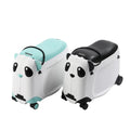PP Carry on Small Luggage 21 Inch Mini Cute Suitcase with 2 Fixed & 2 Spinner Wheels Panda Design Unisex Kids Ride on Luggage