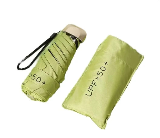 Superfit Luxury UPF50+ 6K Umbrellas Rainy Pocket Light 5 Folding Umbrella for Women UV Mini Small Flat Handle Umbrella