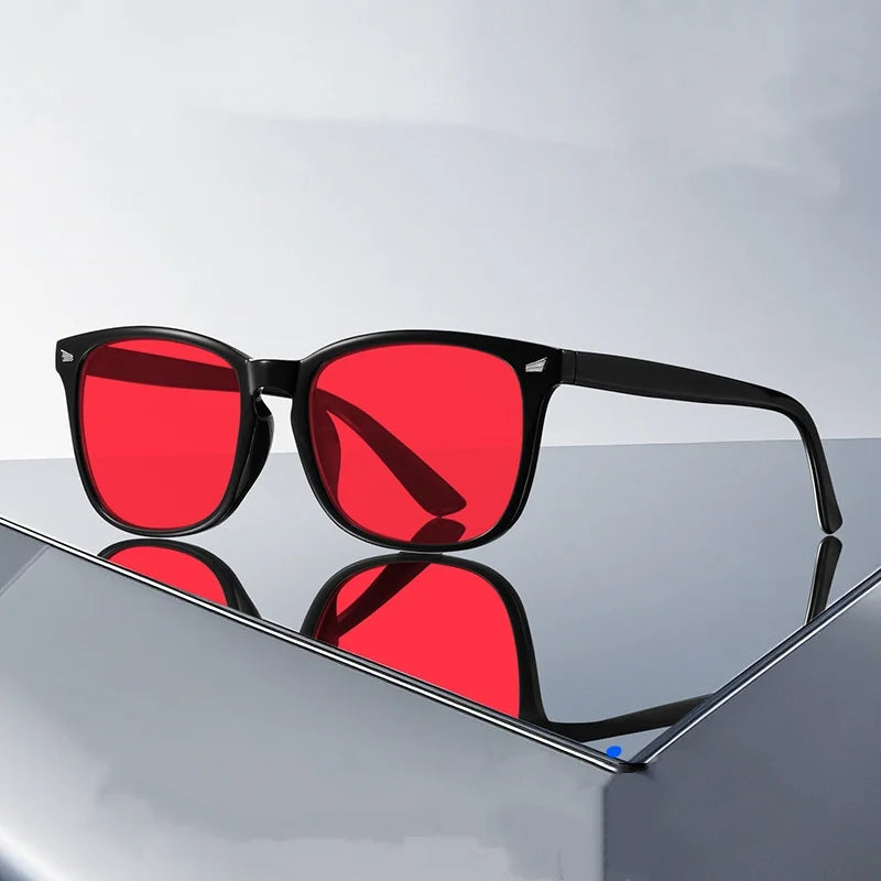 Sleep Lenses Glasses Block Blue Light Rice Nail Framed Glasses Orange Red Anti Radiation protection Eye Glasses