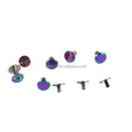 Ivoduff Supply Rainbow Color Metal Chicago Screw for Bag