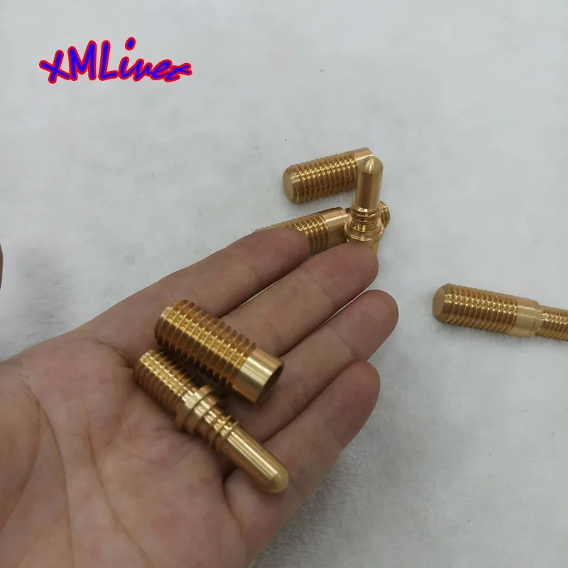 Xmlivet Female and Male Snooker Cue Joint Parts Pool Stick Brass Pin and Insert Thread Sets for Trevor Cues