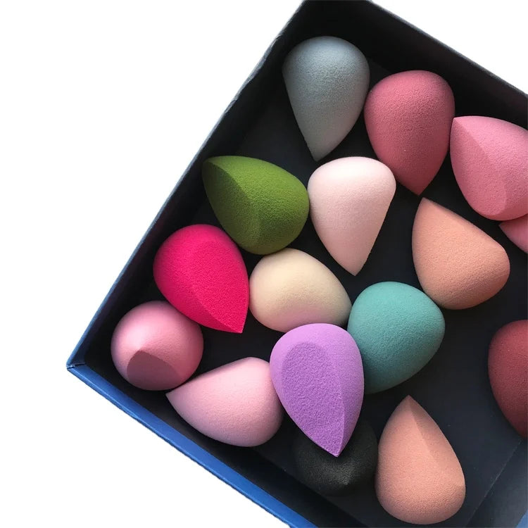 Yalina Wholesales Non Latex Custom logo and Label  Brown Cosmetic Makeup Sponge Blender