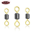 TAKEDO 4/0 - 14#  High Speed Ball Swivel Speed Double Color Rolling Swivel for Freshwater Lure Fishing