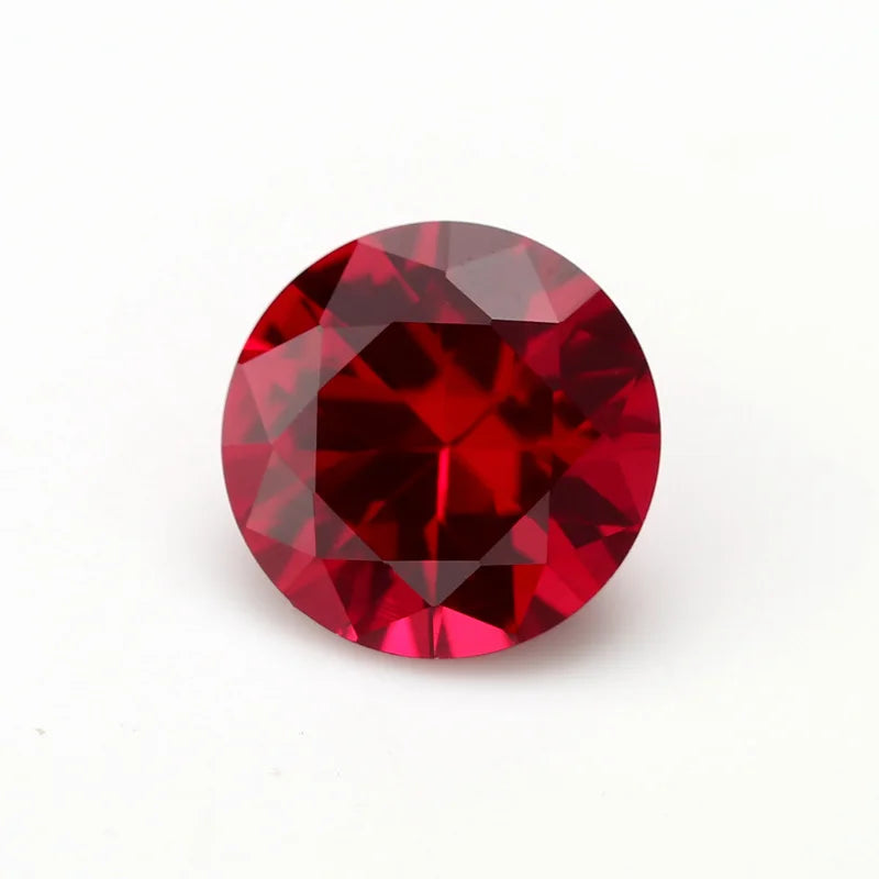 Factory Price Round Cut Ruby 3 Carats Synthetic Gemstone for DIY Jewelry Making