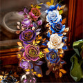 16 PET Stickers Pack Flower Messenger Series Stamping Flower Handbook Decoration Material 4pcs