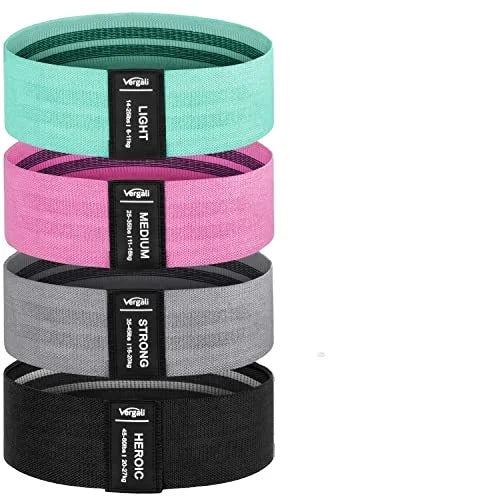 Colorful Three Piece Resistance Bands Accept Customization Cheap Hot Selling Fabric Exercise Bands