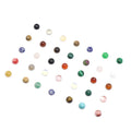 Diy Superfine quality cabochon gemstone blue turquoise 4mm round wholesale gem for pendant size