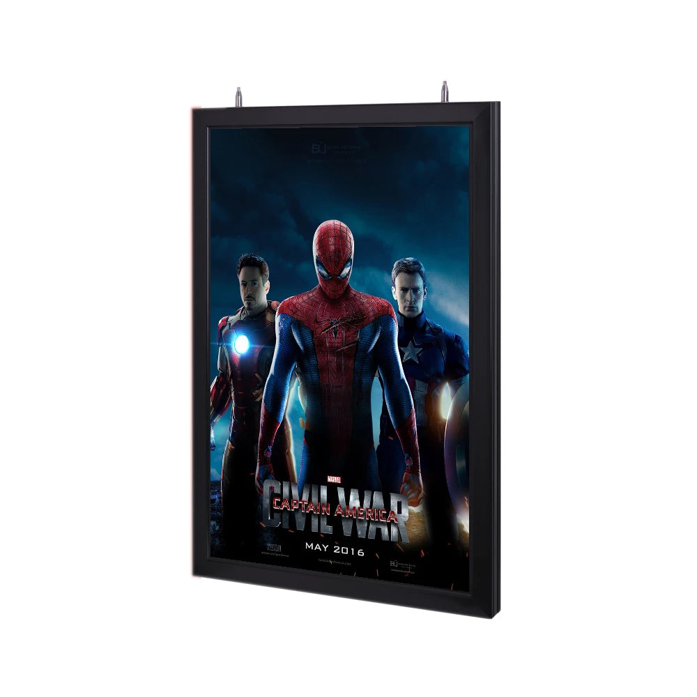 Avengers A2 A3 A4 Acrylic Rectangle Indoor Customizable Display Snap Light Box Picture Frame Led Movie Poster