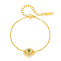 High Quality Stainless Steel Gold Plated Tarnish Free Eye of the Devil Adjustable Fashion Jewelry Bracelets Bangles