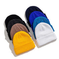 Unisex Wholesale Custom Logo Knit Beanies Winter Warm Cuffed Beanie Hat for Women Men