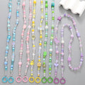 Wholesale Fashion Phone Chain Strap Acrylic Handmade Beads Mobile Phone Chain Phone Beaded Chain Charm Lanyard Wrist Strap