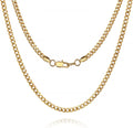Explosive Models Necklace Jewelry Miami Curb Cuban Link Chain Necklace14K White Gold Plated Stainless Steel Link for Men Women