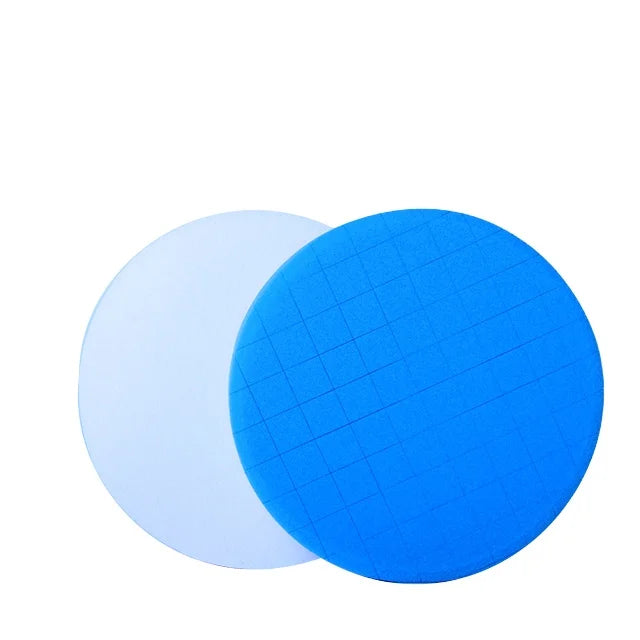 6 Inch Blue Fine Finishing Polishing Foam Pad Head Buffing Pads Blue Car Bodies Hook Loop Type for Auto Detailing Car Waxing