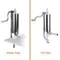 Vertical Meat Filling Kitchen Machine Stainless Steel Homemade Sausage Maker Stuffer With Packed 8 Stuffing Tubes