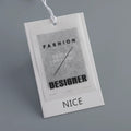 Women Clothing Paper Labels Custom Printed Hang Tags Jewelry Price Tag 2023 Wholesale Luxury Shoes Tags With Logo
