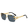 Fashion Vintage Rimless Sunglasses Men Handmade Custom Logo Sunglasses Women