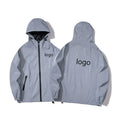Wholesale Waterproof Safety Hi Vis Reflector Jacket Men's Reflective Coat Hooded With Logo Night Vision
