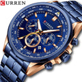 CURREN New 8399 Men's Watches Minimalist Sport Male Chronograph Men Wrist Quartz Stainless Steel Clock Watch Relogio Masculino
