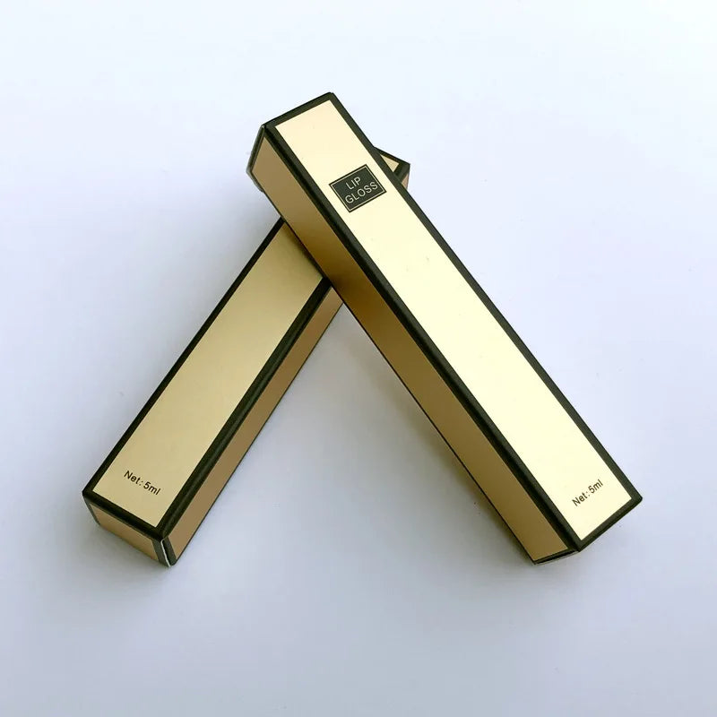 Customized UV Gold Foil Stamped Skincare Packaging Boxes 100ml Lotion Cosmetic Sets Paper Boxes