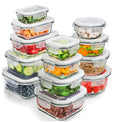 BPA-Free 12-Piece Plastic Lunch Box Set Child-Friendly Freeze Microwave Food Storage Containers for Soup Fruit Meal Storage