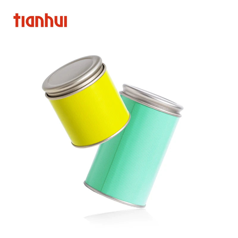 Tianhui Paper Airtight Gift Canister with Tin Lid for Tea Packing Handmade Tea
