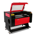 7050 80W Acrylic CO2 Laser Machine Cutting Engraving Wood Stone Paper Rubber MDF Crystal Supports DXF Format Core Motor Pump