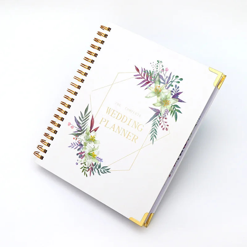 Wholesale A5 Wedding Planner Agenda Daily Schedule Organizer Bride Budget Journal Notepad Happy Wedding Guest Book Paper Box