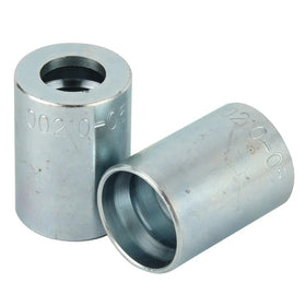 Hydraulic Hose Ferrules Stainless Steel Hose Fittings Carbon Steel Hydraulic Connectors Zinc Coated for One Two Four Wire Hose