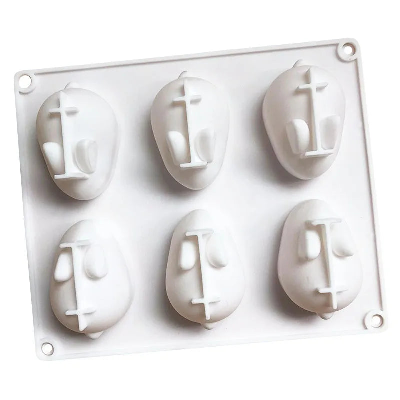 Cute for Rabbit Saffron Silicone Cake Mold White Silicon DIY Jelly Baking Tools for Homemade Mousse Muffin Cupcake Recipes
