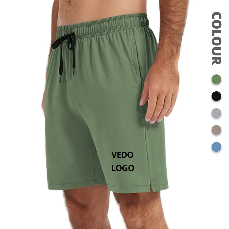 US Size Athletic Shorts 85% Polyester 15% Spandex Custom Logo Joggers Running Gym Activewear Men Workout Fitness Gym Shorts