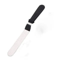 Hot Sale 6 Inch Stainless Steel Curved Cake Spatula with Plastic Handle Eco-Friendly Baking Tools