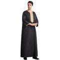 Wholesale  Best Sellers Eighteen Sleeved Embroidered Robe Thobe Men Muslim Islamic Clothing