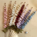 C-DE003 Wholesale Artificial Faux Silk Delphinium Flower Branch Single Stem Flower for Home Wedding Decoration
