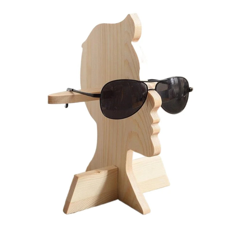 Creative Wooden Glasses Display Stand Sunglasses Display Rack Eyeglasses Show Holder