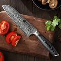 7 Inch Japanese Damascus Steel Kitchen Santoku Knife